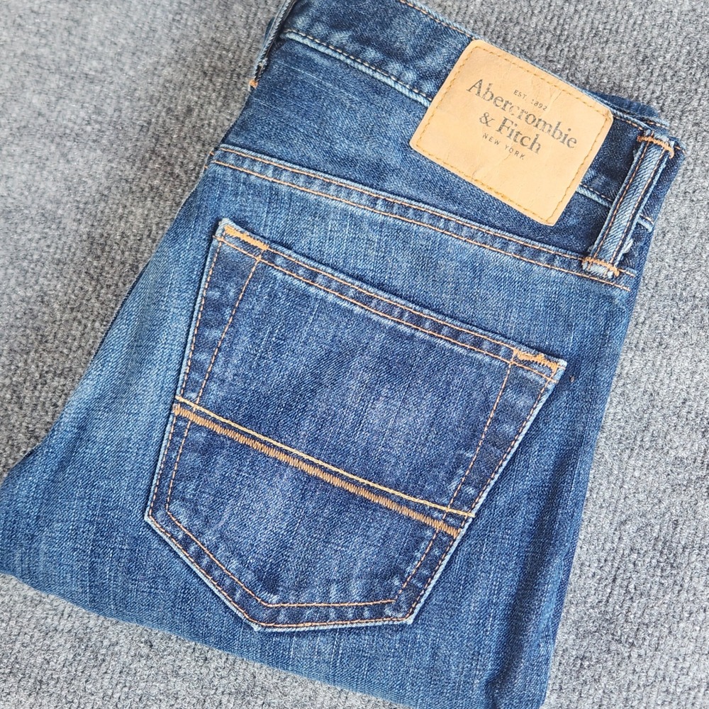 Abercrombie & Fitch The A&F Skinny Jeans‎ 30x30 Dark Wash Blue Cotton Button Fly